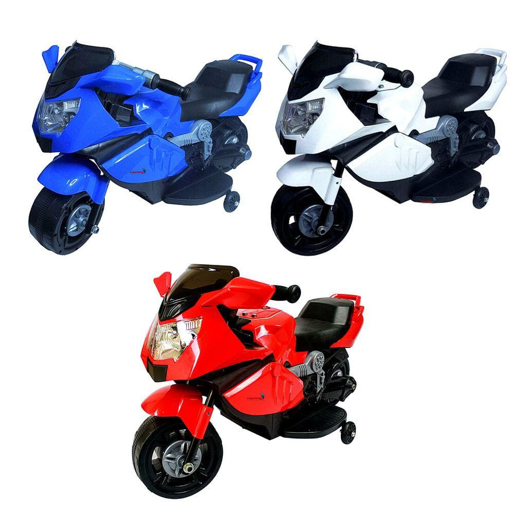 Mini Moto Elétrica Infantil Até 25 Kg 6V Com Luzes E Som - Mom & Baby
