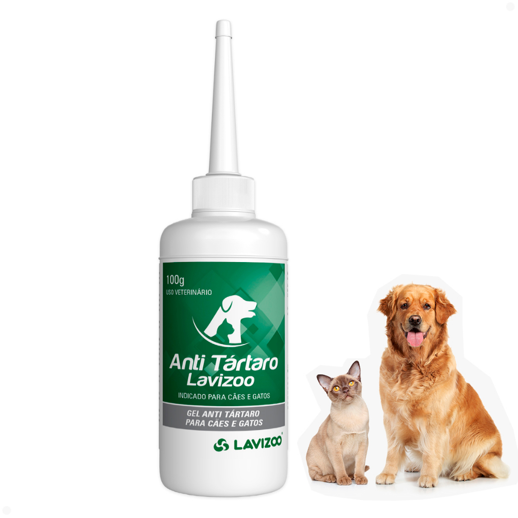 Removedor De Tartaro Anti Tartaro Para Caes E Gatos em Gel 100gr em Oferta na Shopee