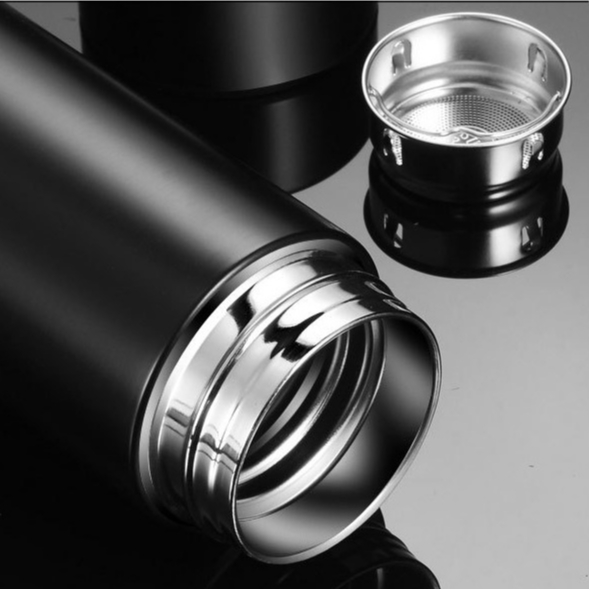 Garrafa Térmica Digital Inteligente De 500ml Em Aço Inoxidável