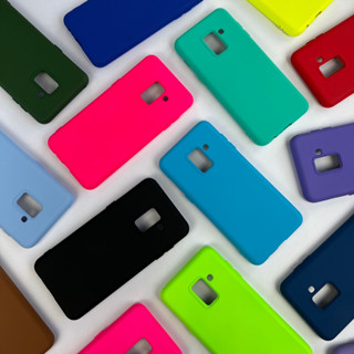 Capinha Para Samsung A8 2018 / Capa Case Silicone Aveludada Colorida Forrada (CF26)