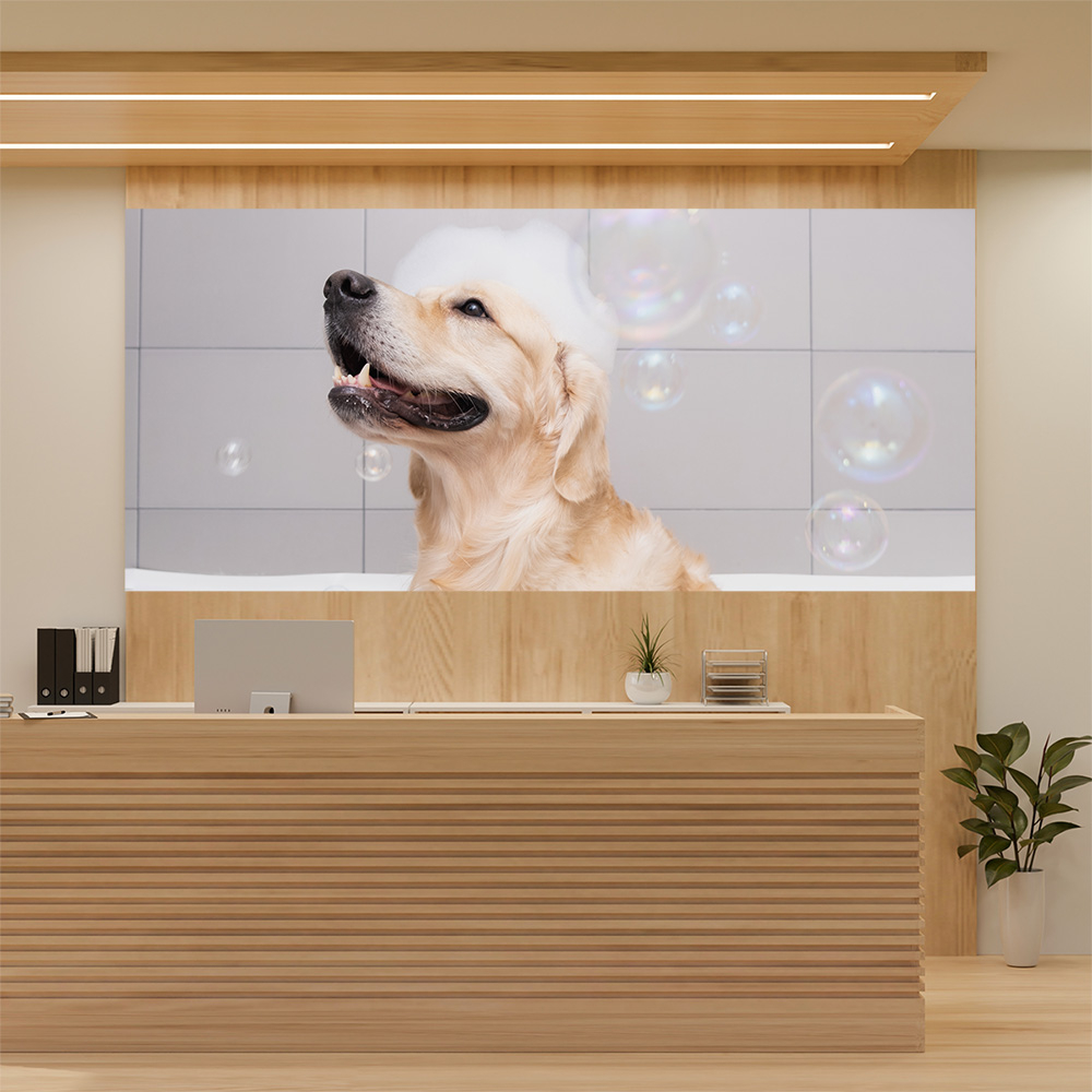 Painel Adesivo Decorativo Pet Shop Banho e Tosa