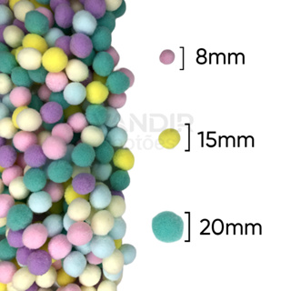 Pompom Solto 20mm - Pacote com 100 Unidades em Oferta na Shopee