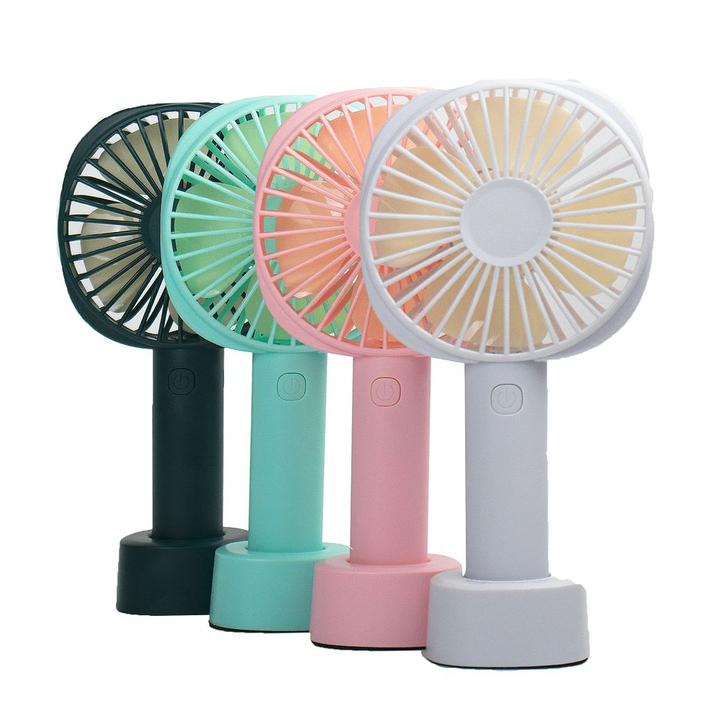 Mini Ventilador Recarregável Portátil De Mão Mesa Usb Pilha 3 velocidades