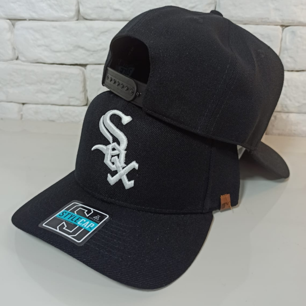 Boné Chicago White Sox Beisebol - Aba Curva Premium em Oferta na Shopee