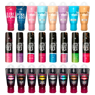 Kit 24 Géis eroticos Lubrificantes Íntimos Comestíveis Gel Jato Sex Forte Siriryca e Pikasso Sex Shop A Base De Água