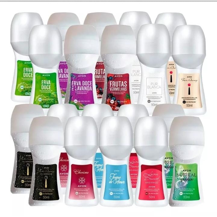 Desodorantes avon roll-ons femininos 50ml em Oferta na Shopee