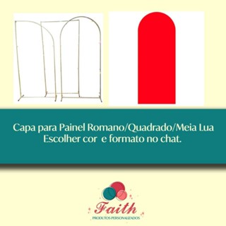 Capa para Painel Romano/ Quadrado  liso/Meia lua