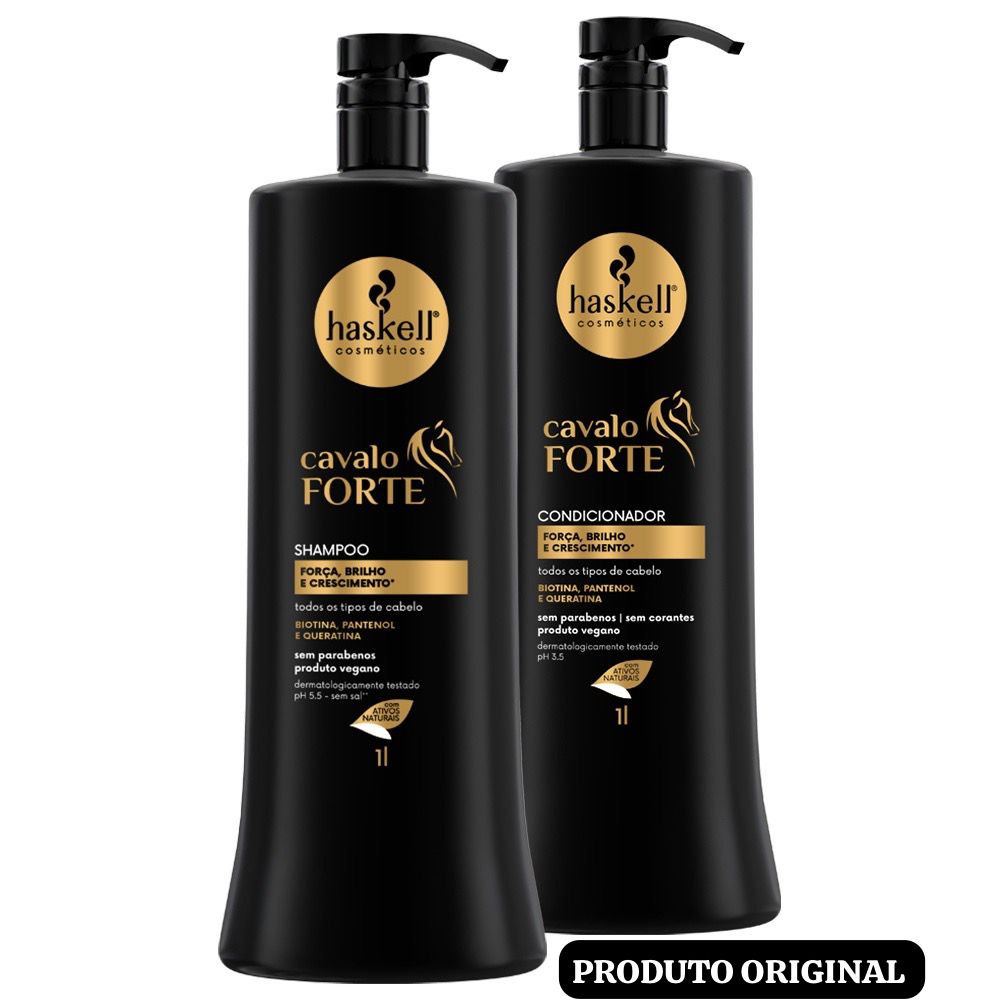 Shampoo e Condicionador 1l Cavalo Forte Haskell