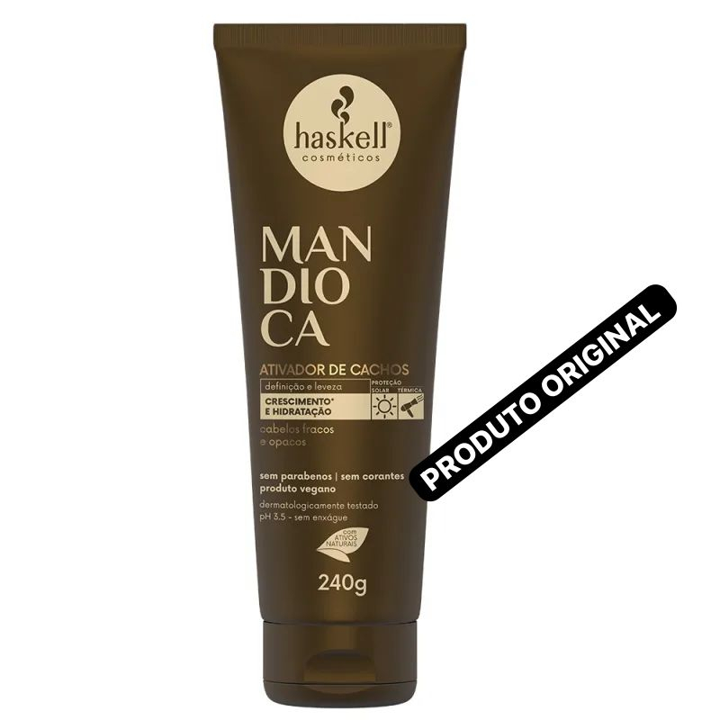 Ativador De Cachos Mandioca 240g - HASKELL em Oferta na Shopee