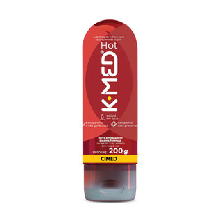 Gel Lubrificante Íntimo K-med Hot 200ml em Oferta na Shopee