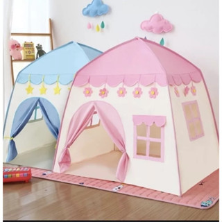 Barraca Tenda cabana casa Infantil Dobrável ROSA AZUL