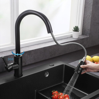 Torneira Misturador Cozinha Gourmet Monocomando Extensível Fosca Para Bancada