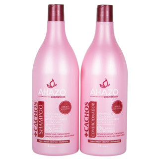 Kit tratamento Shampoo e Condicionador +Cachos 2litro Ahazo