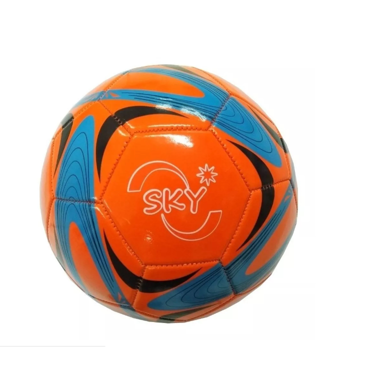 Bola De Futebol Campo Tamanho Oficial Couro Sintético Cor Sortida
