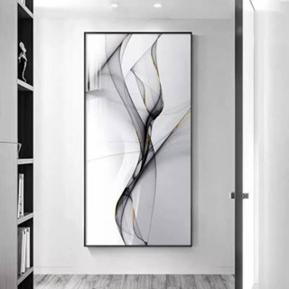 Quadro Decorativo Abstrato em Metal Preto 90x70