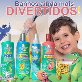 kit infantil cabelo e corpo Bio Instinto kids