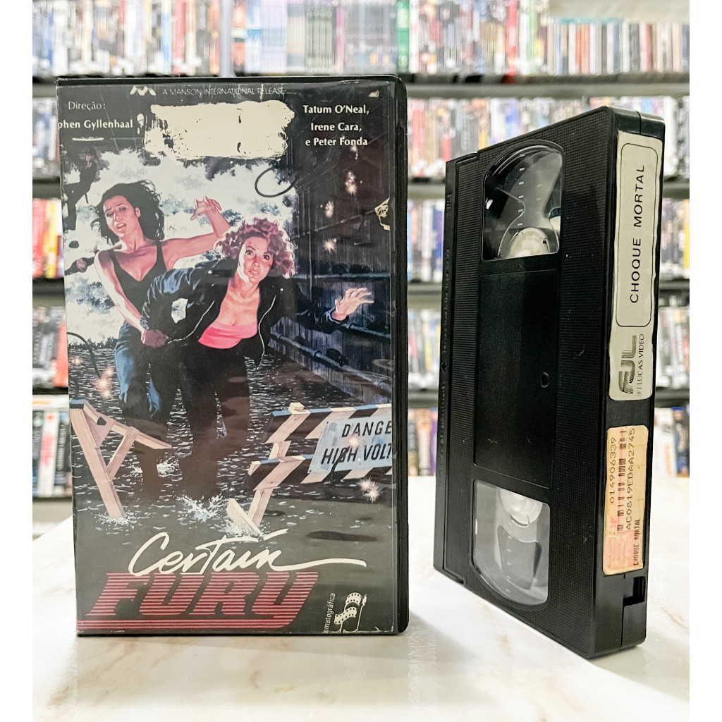 VHS Choque Mortal - Certain Fury (1985) - LEGENDADO - Original - Tatum O'neal Irene Cara Peter Fonda - Fita Filme - FJ Lucas Filmes - Raro
