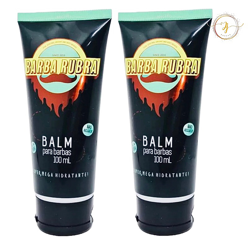 Kit 2 Balm hidratante para barba e bigode 100ml barba rubra