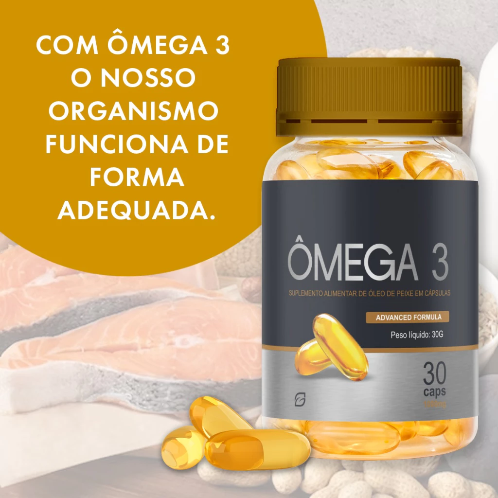 Ômega 3 1450mg óleo de peixe - EPA + TDH 30 cáps — imagem 1