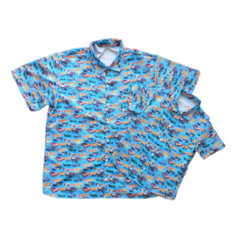 Kit camisa tal pai tal filho Hotwheels azul menino carros tema aniversário