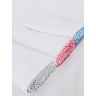 Fralda Quadrinho Boca PT Crochet 30X40Cm PacoteC/12Un Mabber em Oferta na Shopee