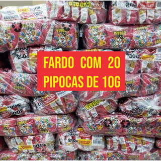 Fardo Pipoca Doce Para Festa Com 20 Unidades de 10g