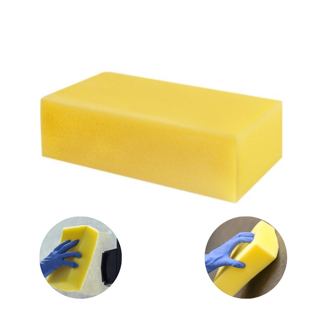 Kit 10 Bloco Pedaço de Espuma Bucha Para Lavagem Multiuso Louça Cores Variadas Automotivo Limpeza Pedreiro Lavar Carro