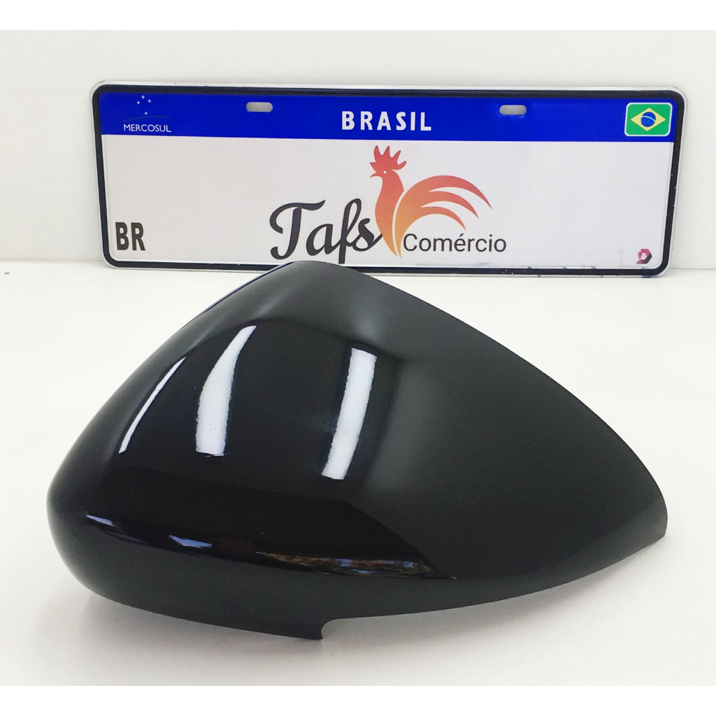 Capa Retrovisor Fiat Strada 2020 a 2024 Lado Motorista para Retrovisor com Pisca Original  Black Piano