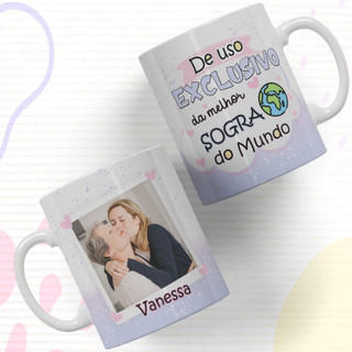 CANECA PORCELANA - PRESENTE SOGRA- USO EXCLUSIVO DA MELHOR SOGRA DO MUNDO