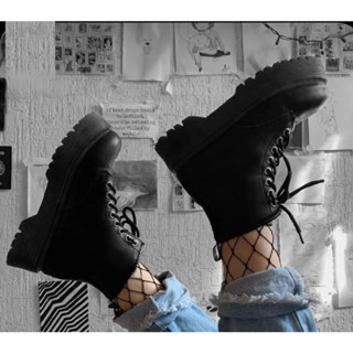 Coturno Feminino Preto Militar Inverno 2021 Bota Blogueiras