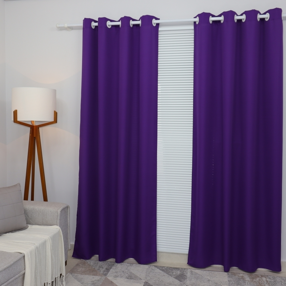 Cortina para Sala Roxa: Onde Comprar | BuscaProdutos
