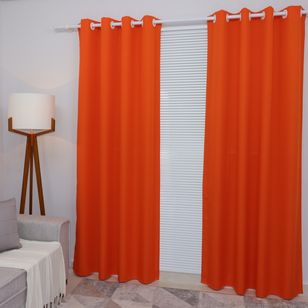 Cortina para Sala Laranja: Onde Comprar | BuscaProdutos