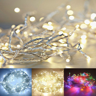 Pisca Pisca Led Natal 100 Leds 9,5 10 Metros 220V Colorido Várias Cores Luz Forte Iluminação