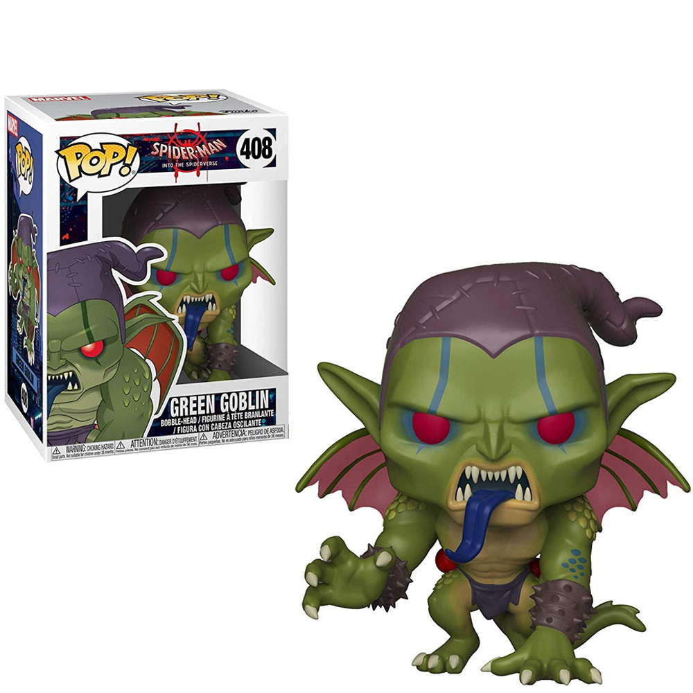 FUNKO POP MARVEL SPIDER-MAN INTO THE SPIDER-VERSE - GREEN GOBLIN 408 NOVO ORIGINAL