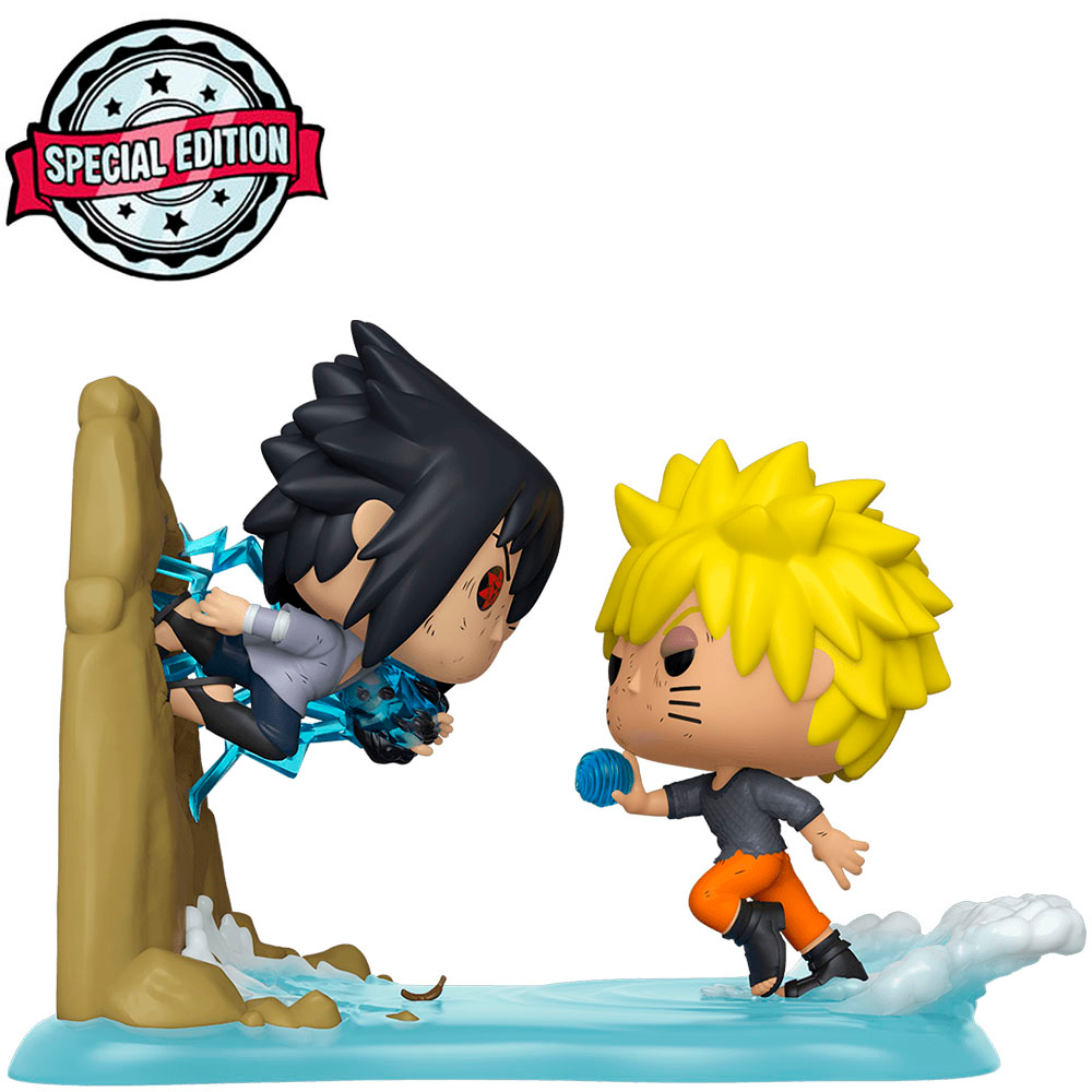 FUNKO POP NARUTO MOMENTS EXCLUSIVE - SASUKE VS. NARUTO 732 NOVO ORIGINAL em Oferta na Shopee
