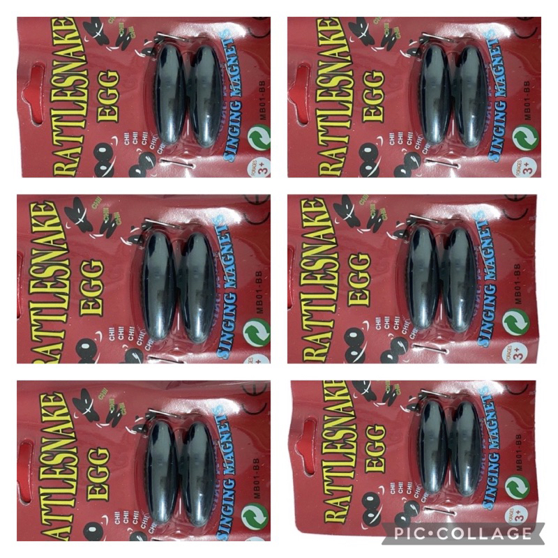 6 Rattlesnake Egg - Ovo De Cascavel Magnético / Pegadinha