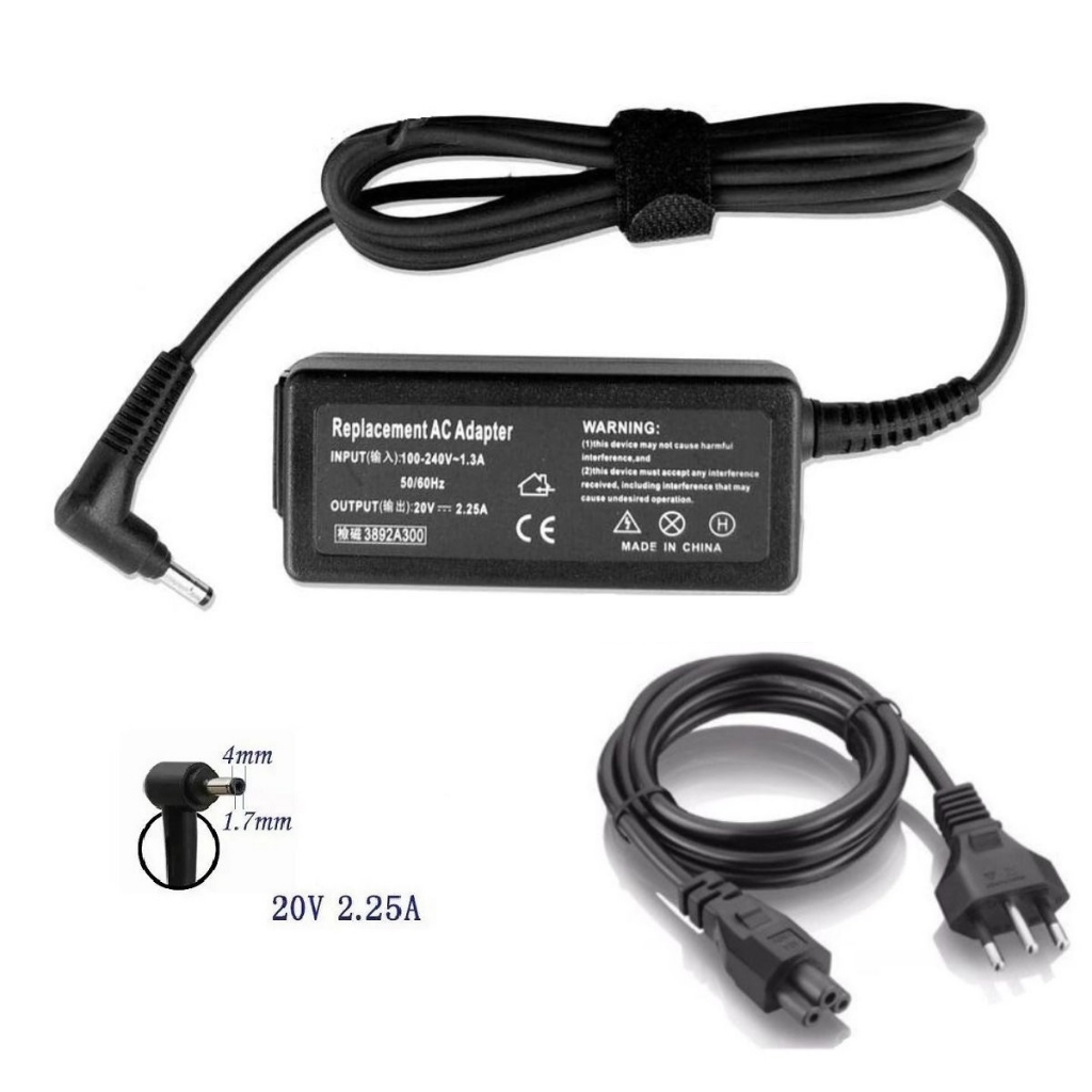 Fonte Carregador 20v 2,25a Lenovo Ideapad 330 330s 320 320s