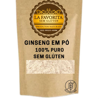 Ginseng em Pó Puro - 100g ou 250g ou 500g - Sem Glúten