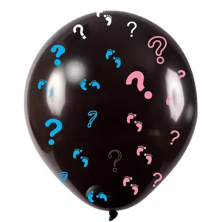 Chá Revelação – Pacote c/ 25 Unidades – Balão Chá Revelação Interrogação - ART LATEX N 11 - PRONTA ENTREGA