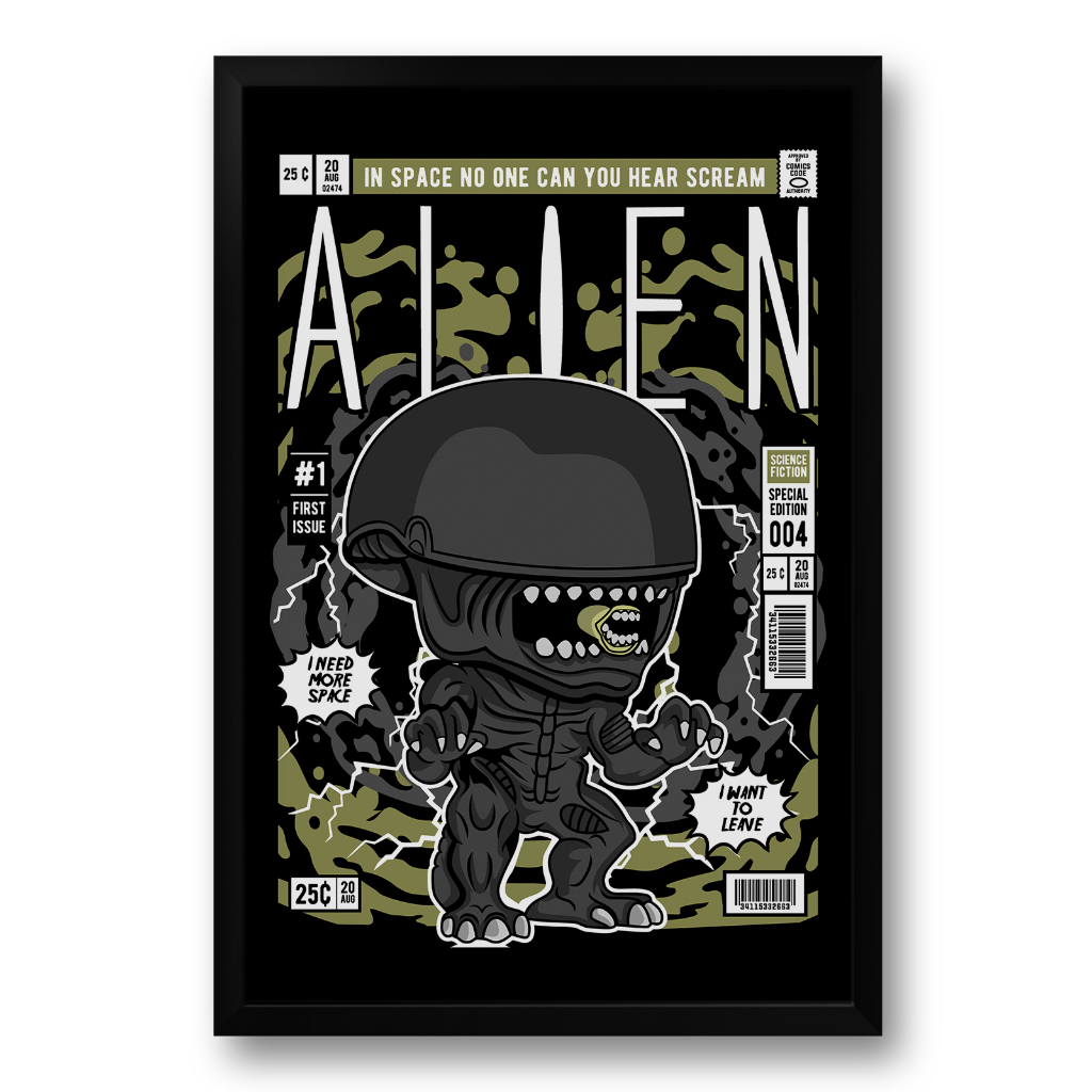 Quadro Filme Alien - Coleção Funko & Gibi Art