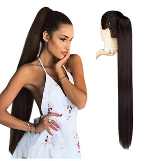 Aplique Rabo De Cavalo Na Piranha Liso A Pronta Entrega Fibra Orgânica em Oferta na Shopee