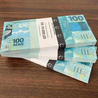 notas fake (ki de 100 ,300 unidades) sem valor, REAL