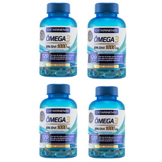 kit 4 unidades omega 3 catarinense 120 capsulas cada