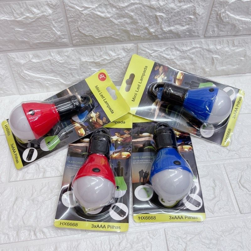 Lampada De Emergência Regulável À Prova D 'água Com 3 Modos Para Barraca / Acampamento Com 3 Modos Led Pesca
