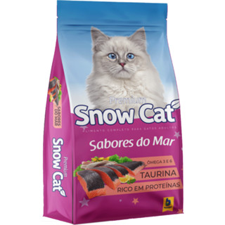 Ração Snow Cat para Gatos Adultos Sabores do Mar 25kg
