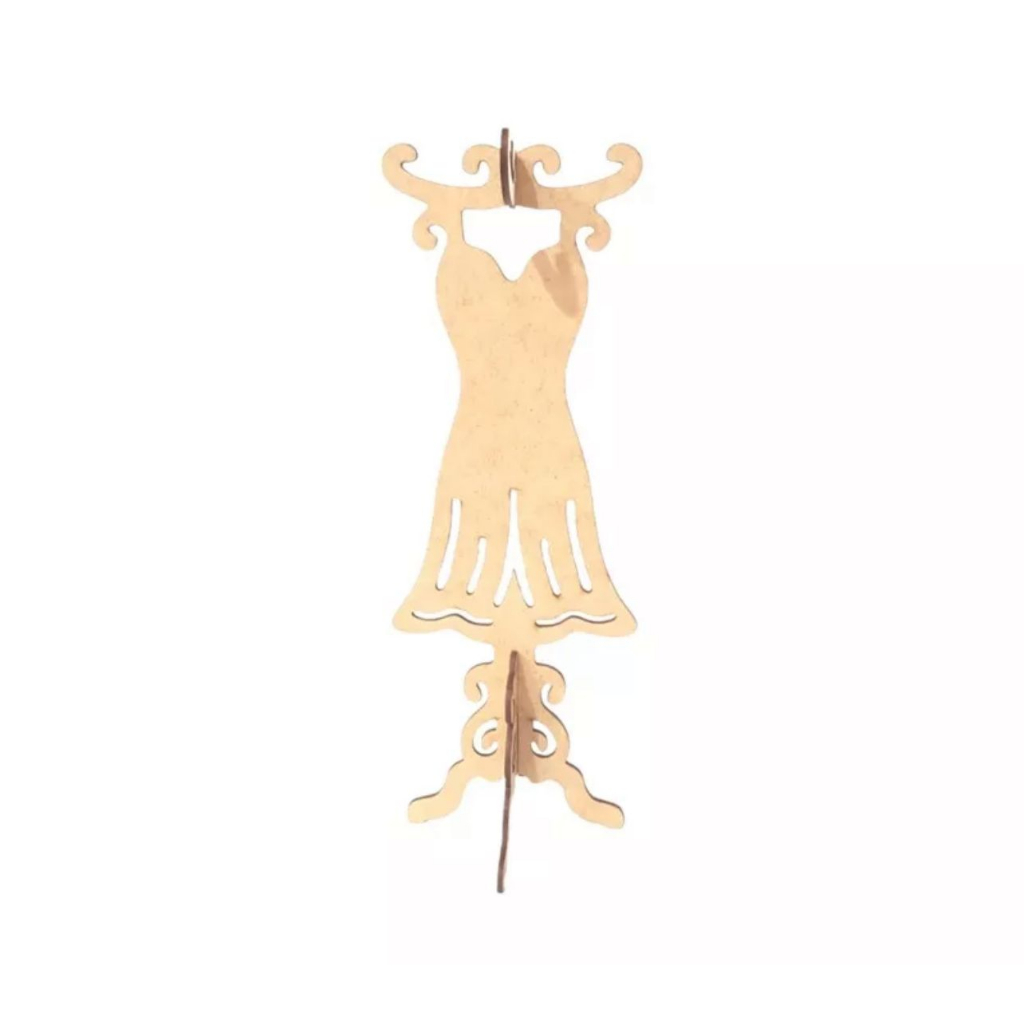 Suporte para colar expositor jóias bijuterias organizador mod Vestido MDF organizador,lembrancinha ,presente,decorativo, enfeite display semijoias decoração casa comercio cabideiro coisas de menina pulseiras