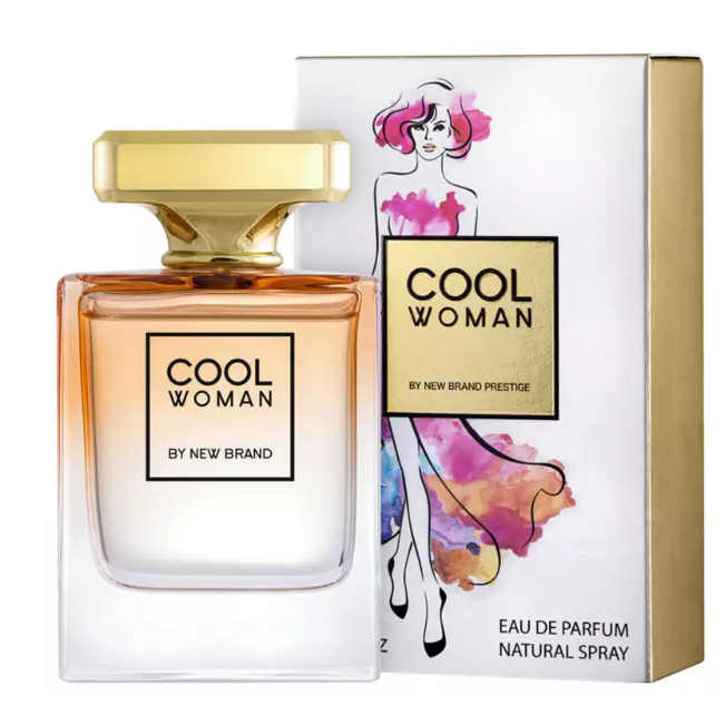 Perfume New Brand Cool Woman Eau de Parfum Feminino 100ML