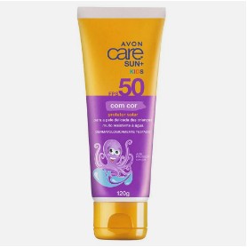 Protetor Solar Infantil com Cor Sun+ Kids FPS 50 120g Avon