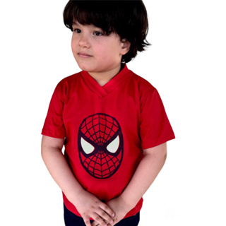 Camiseta infantil de personagens e heróis em Oferta na Shopee