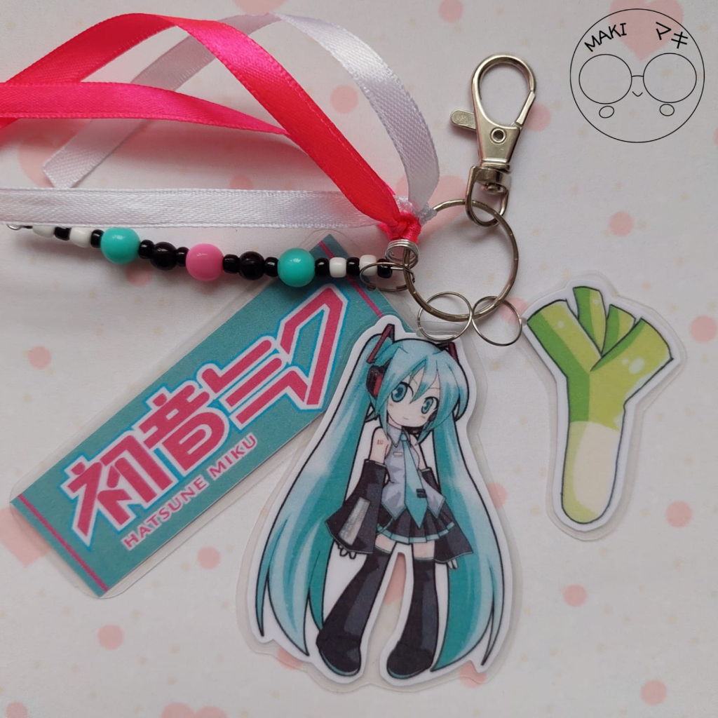 Chaveiro Plastificado Hatsune Miku - Vocaloid